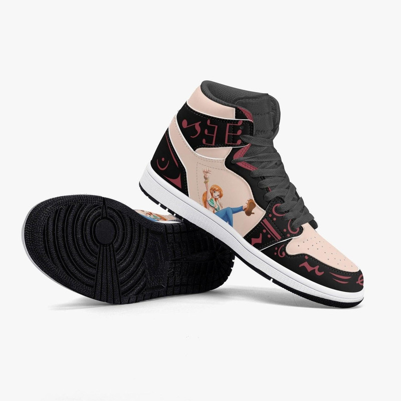 One Piece Nami JD1 Shoes, One Piece Nami Jordan 1 Shoes