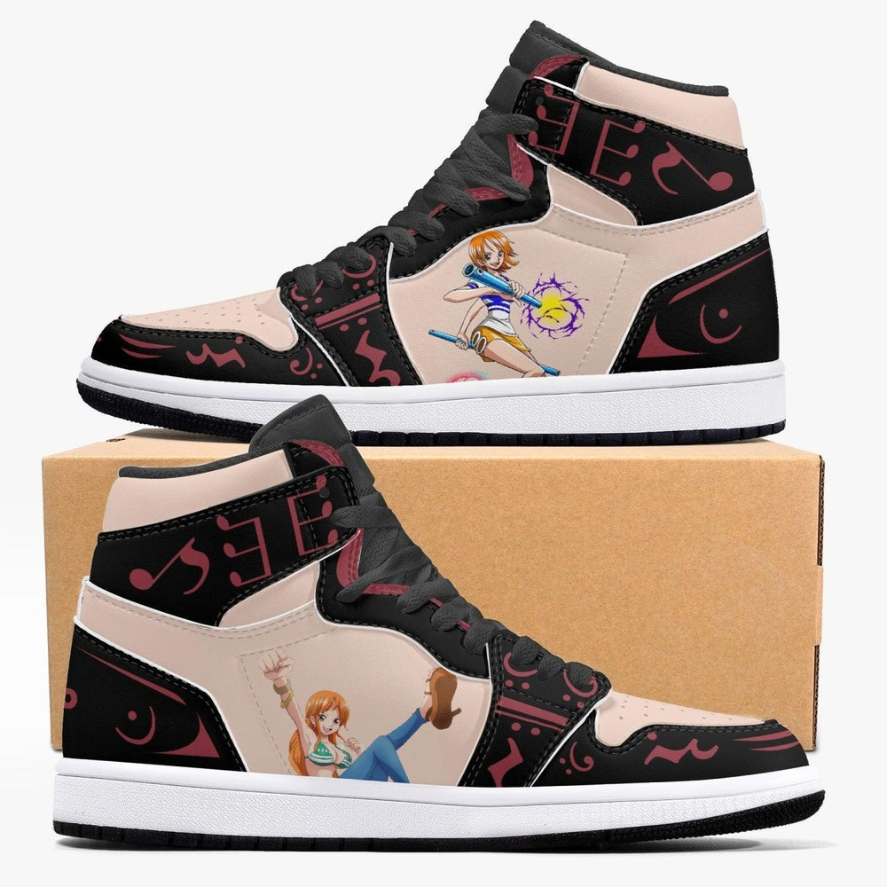 One Piece Nami JD1 Shoes, One Piece Nami Jordan 1 Shoes