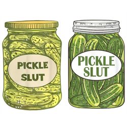 PICKLE SLUT PNG, Pickle Png, Pickle Art - Pickles - Pickled -Pickling