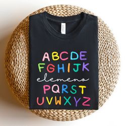 alphabet elemeno shirt, happy first day of school shirt, back to school shirt