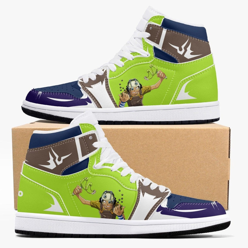 One Piece Usopp JD1 Shoes, One Piece Usopp ordan 1 Shoes