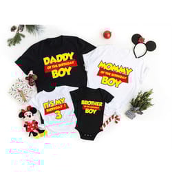 birthday toy story shirts, toy story birthday matching shirts, custom birthday shirts, toy story birthday shirts, family