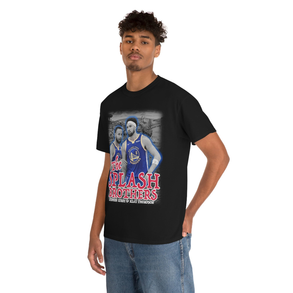 Stephen Curry & Klay Thompson Shirt Splash Bros Dub Nation Steph Curry Golden State Warriors Vintage Basketball 90s Tee - 2.jpg