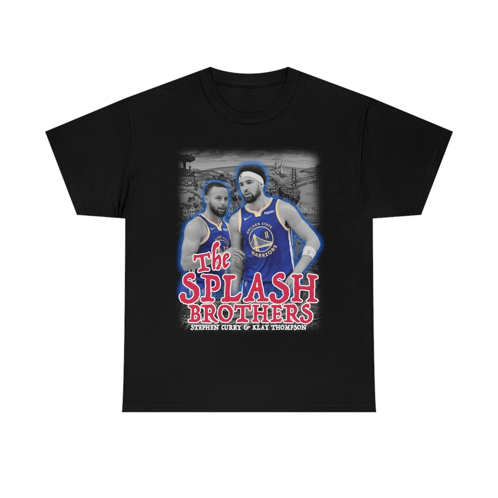 Stephen Curry & Klay Thompson Shirt Splash Bros Dub Nation Steph Curry Golden State Warriors Vintage Basketball 90s Tee - 3.jpg