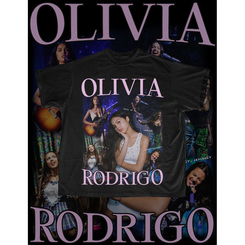 Vintage Olivia Rodrigo Shirt 90s Retro Hip Hop Bootleg Shirt Sour Good 4 U Lyrics Shirt Concert Unisex Heavy Cotton Tee - 1.jpg