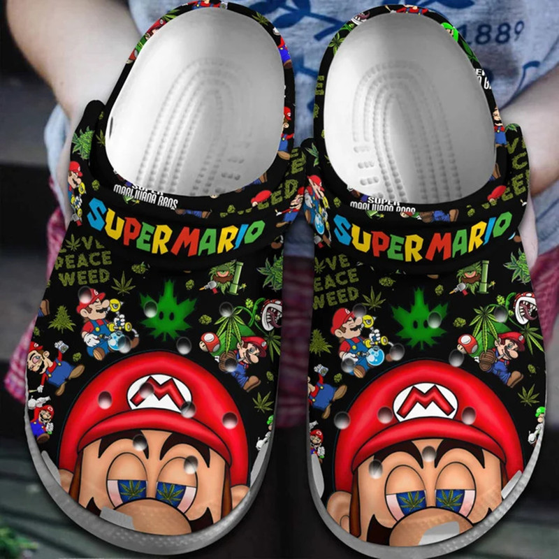 Footwearmerch Super Mario Clogs Crocband Comfortable Shoes Crocs - Footwearmerch.jpg