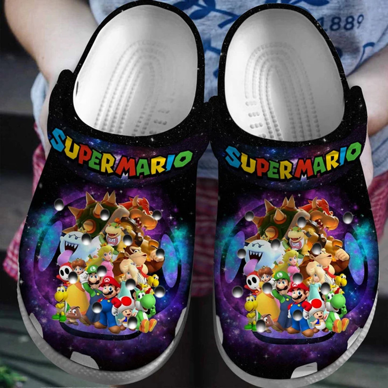 Footwearmerch Super Mario Clogs Crocband Shoes Crocs Comfortable - Footwearmerch.jpg