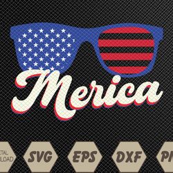merica 4th of july patriotic american flag apparel svg, eps, png, dxf, digital download