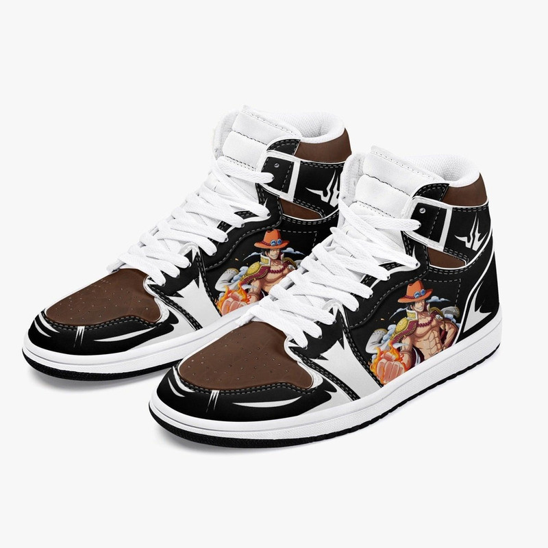 One Piece Portgas D. Ace JD1 Shoes, One Piece Portgas D. Ace Jordan 1 Shoes