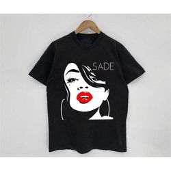 new s.a.d.e adu minimal shirt, sade tour concert 2023 black t-shirt, retro sade shirt, music singer rapper shirt, vintag
