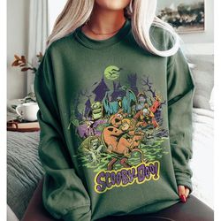 vintage scooby doo sweatshirt, halloween sweatshirt, scooby doo halloween shirt, horror movie shirt