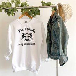 trash panda sweatshirt, spirit animal sweatshirt, raccoon sweatshirt, cute raccoon tee, animal lover shirt, raccoon lov