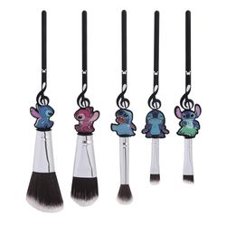 Disney Stitch Make Up Tools Sets Professional Cosmetics Brushes Eyebrow Powder Foundation Shadows Pinceaux