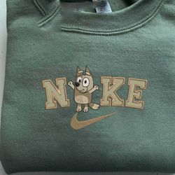 bluey and bingo couple embroidered sweatshirt, couple embroidered sweatshirt