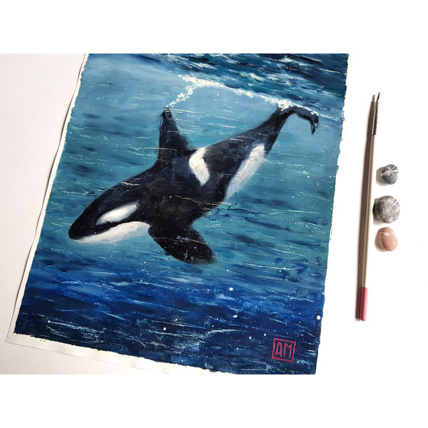 1 Small oil painting - Orca 8.2 - 12 in (21 - 30.5 cm)..jpg