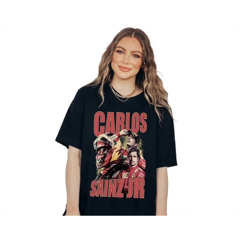 Carlos Sainz Jr SHIRT, Formula Racing Team, Vintage 90s F