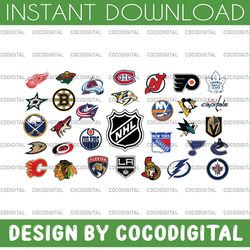 nhl logo svg bundle – hockey league logo–nhl logo nhl svg  clipart digital download