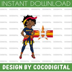 betty boop houston astros throwback png sublimation print, betty boop bundle, digital download