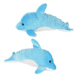 New Cute Soft 8" Blue Plush Stocking Stuffer Dolphin Kids & Toddlers Toy- Pack Of 1