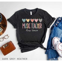 custom music teacher shirt, teaching shirt, music teacher gifts, middle school cute teacher shirts, school shirt, teache