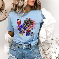 america shirt, love america shirt, 4th of july shirt, fourth of july, sunflower america shirt, memorial day shirt, indep