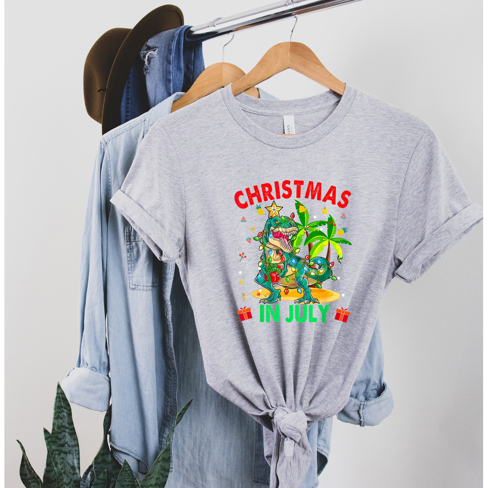 Christmas in July Shirt, Christmas in July Matching Shirt, Summer Vacation Shirt, Hawaiian Christmas, Xmas In July Shirt, Tropical Christmas - 5.jpg