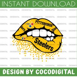 steelers inspired  lips png file sublimation printing, png file printable, sublimation