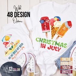 christmas in july shirt, xmas holiday beach shirt, santa shirt, xmas in july matching shirt, summer vacation shirt, hawa