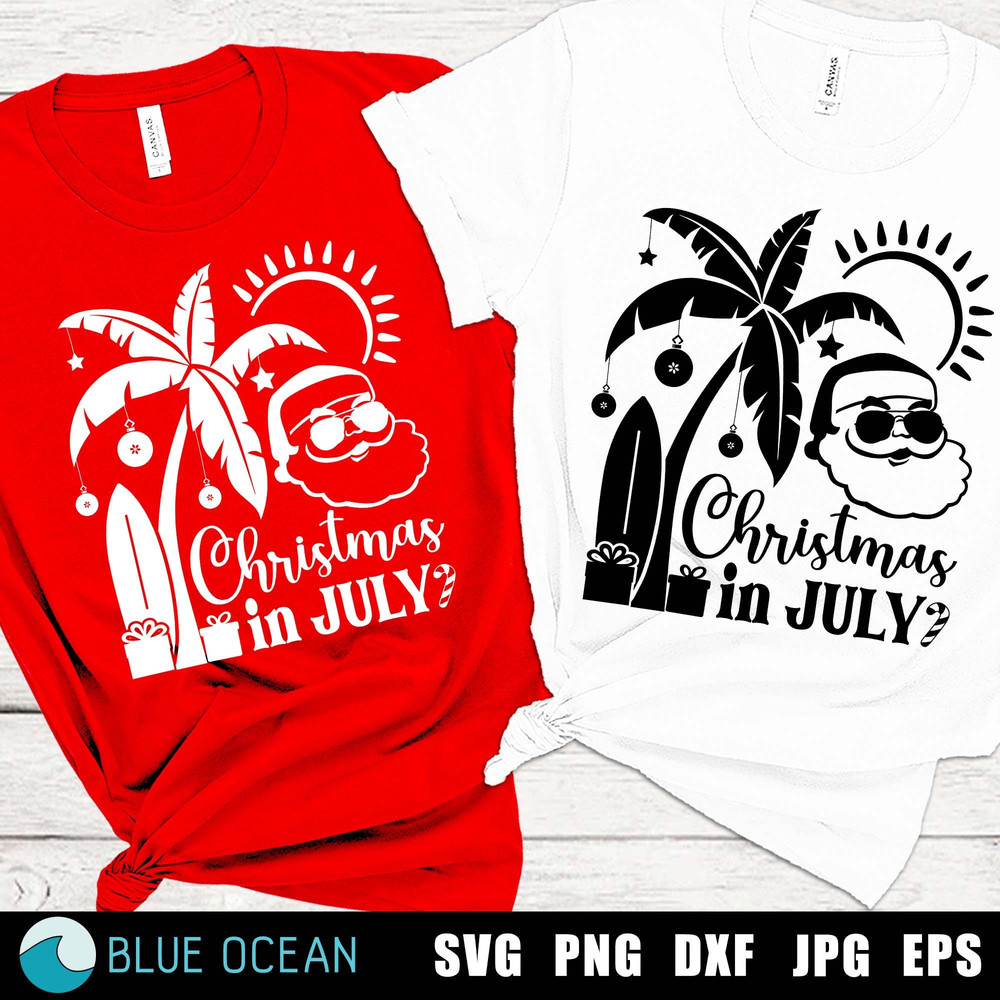 Christmas in July SVG, Summer Christmas SVG, Tropical Christmas SVG, Summer vacation svg - 1.jpg