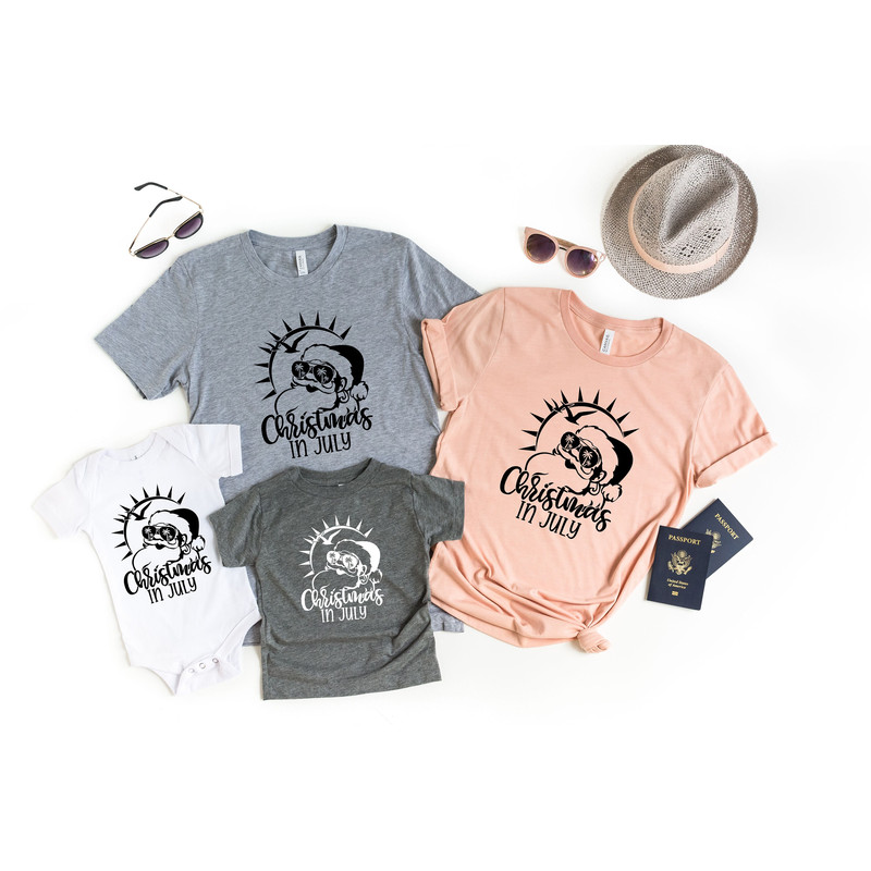 Christmas in July Women Racerback Tank, Summer Beach Tank Top, Mid of Year Shirt, Summer Vacation Shirt, Summer Santa Shirt, Funny Xmas Tee - 2.jpg