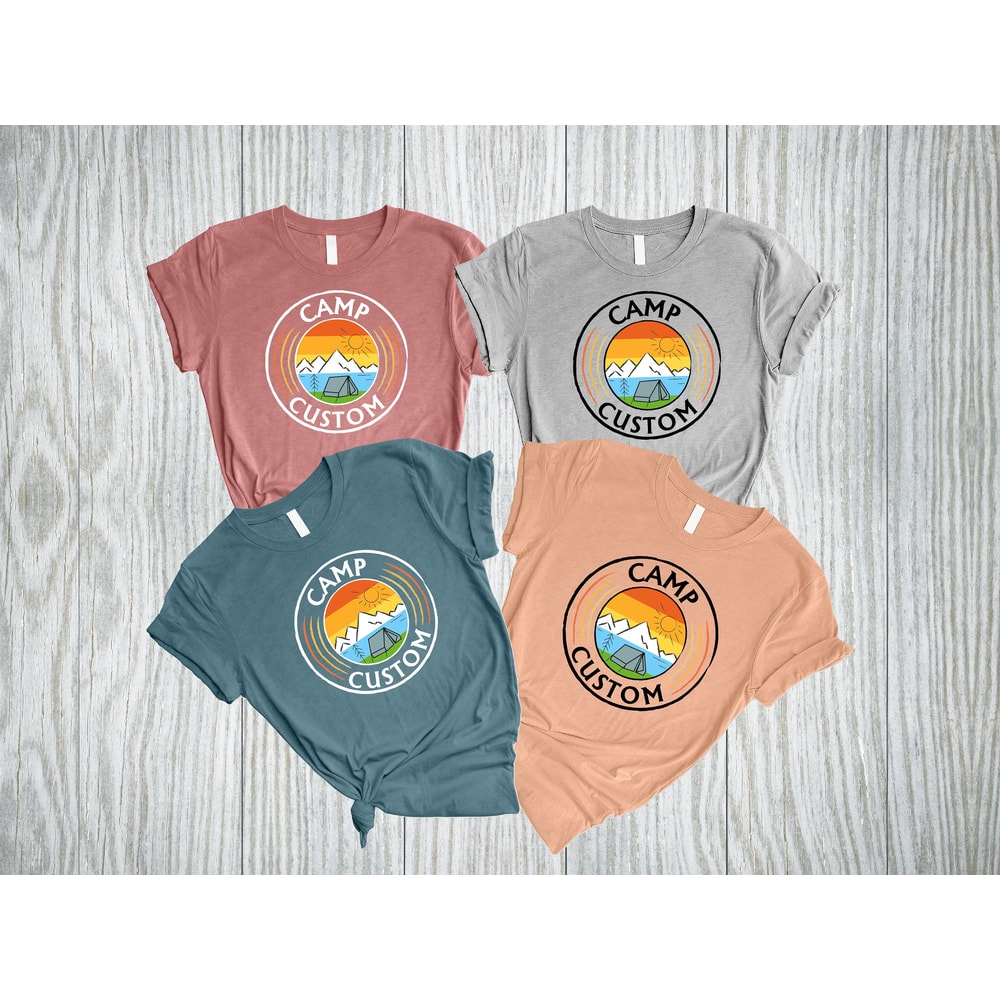 Custom Camp Shirt, Personalized Name Camper Shirt, Camping Crew Shirt, Camp Matching Shirt, Camp Custom Shirt, Camping Family Trip Shirt - 1.jpg