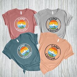 custom camp shirt, personalized name camper shirt, camping crew shirt, camp matching shirt, camp custom shirt, camping f