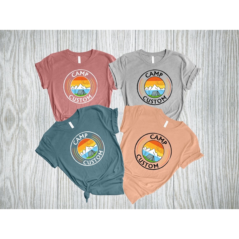 Custom Camp Shirt, Personalized Name Camper Shirt, Camping Crew Shirt, Camp Matching Shirt, Camp Custom Shirt, Camping Family Trip Shirt - 1.jpg