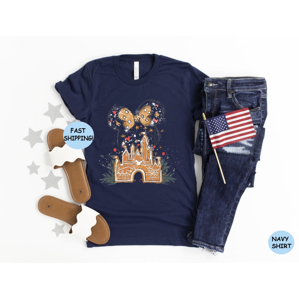 Disney Gingerbread Castle Shirt, Christmas Castle Shirt, Disney Christmas Shirt, Mickey Christmas Shirt, Disney Christmas Family Shirts, - 3.jpg