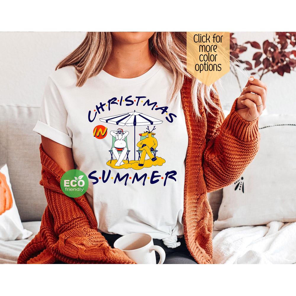 Funny Santa in July Shirt, Christmas in Summer Shirt, Beach Santa Claus Outfit, Hawaiian Christmas Gift - 2.jpg