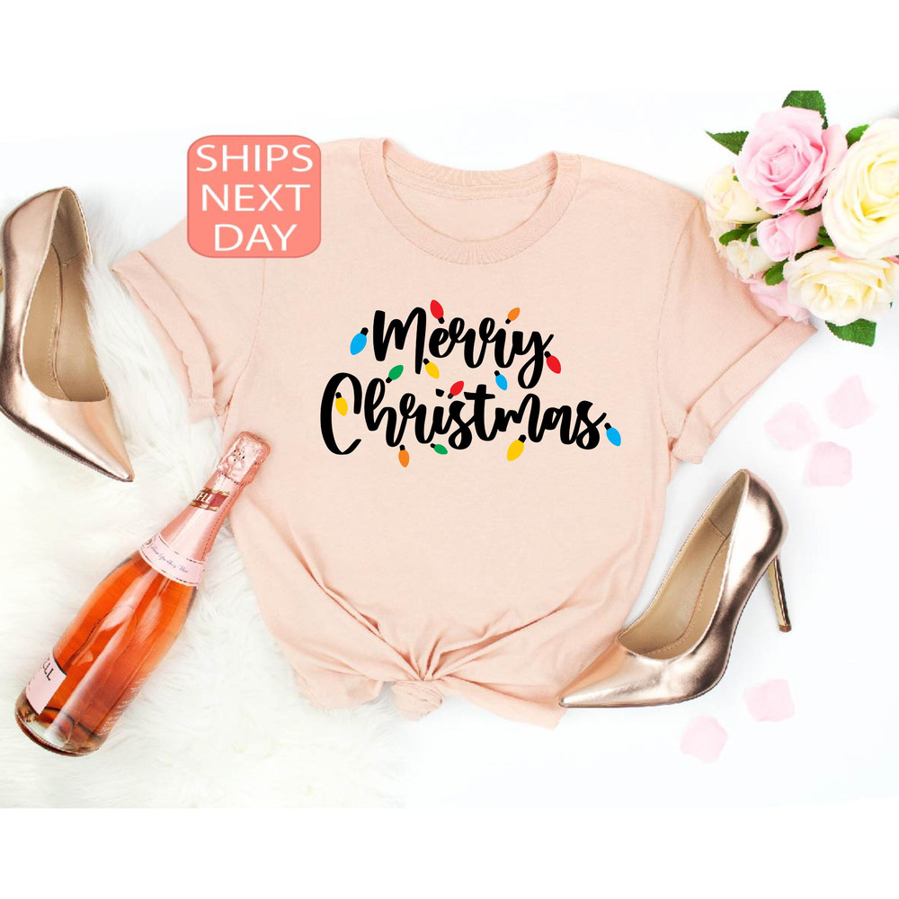 Merry Christmas Shirt, Christmas Lights Shirt, Christmas Lights T-Shirt, Christmas Shirt, Merry Christmas Shirt, Christmas Gift - 3.jpg