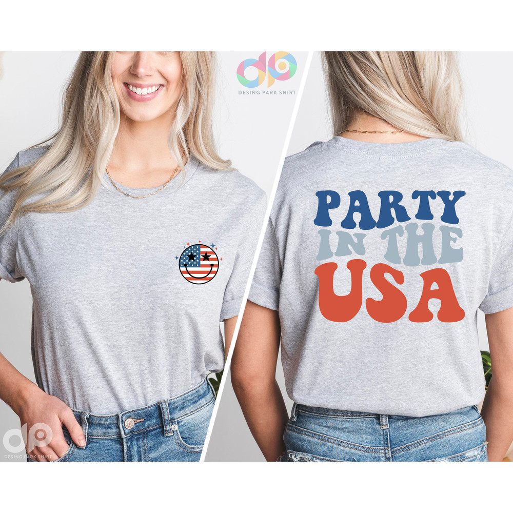 Party In The Usa Shirt, Vintage America Flag Shirt, 4th of July Shirt, Patriotic Shirt, Memorial Day Tee, Fourth of July, Independence Day - 3.jpg
