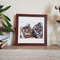 2 Original oil painting in a frame under glass - Tigers 7.2-5.3 in (18.5-13.5 cm)..jpg