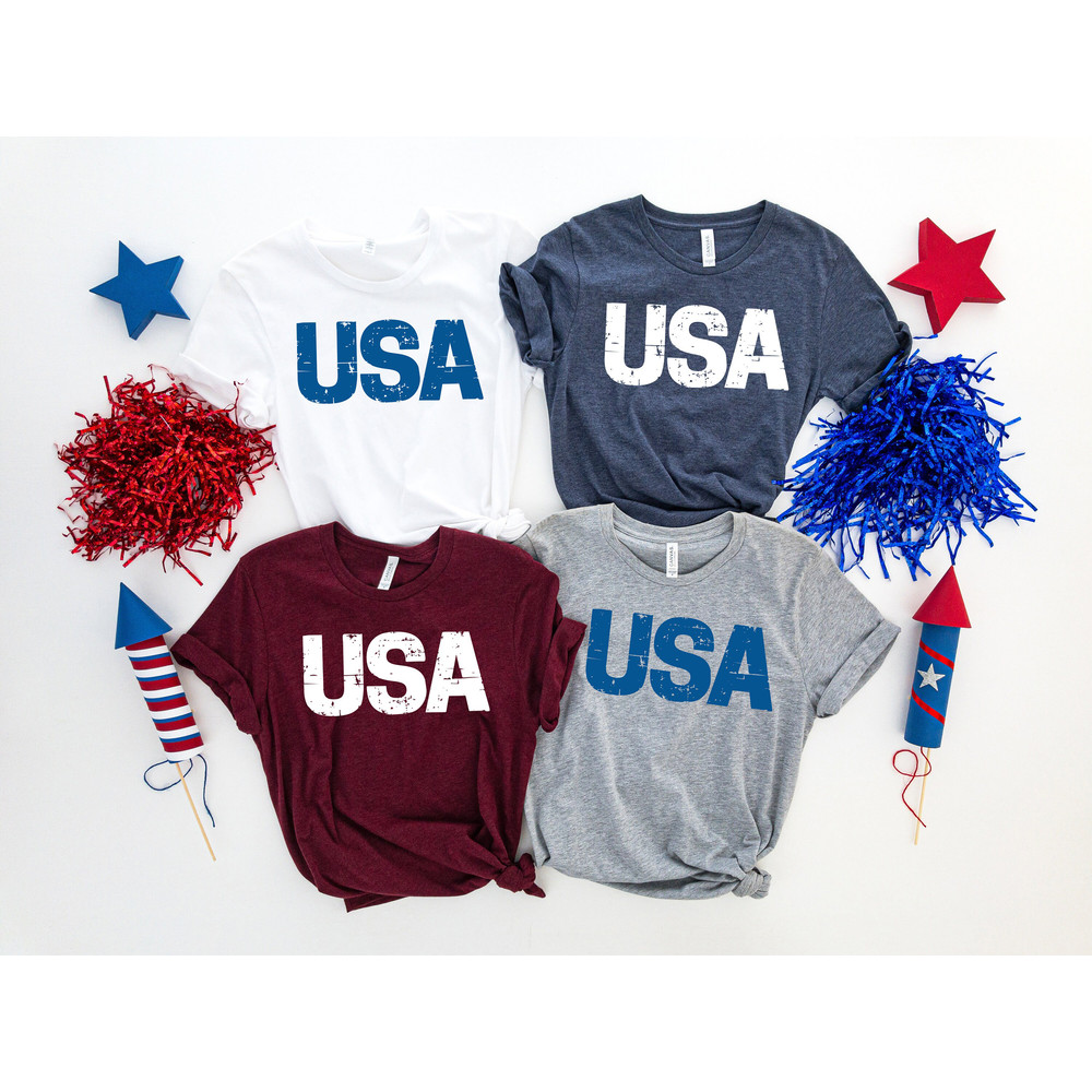 USA T-shirt, American Shirts, 4th of July Gifts, Fourth of July Apparel, 4th of July Outfits, USA Shirts, 4th of July Family Shirts - 2.jpg