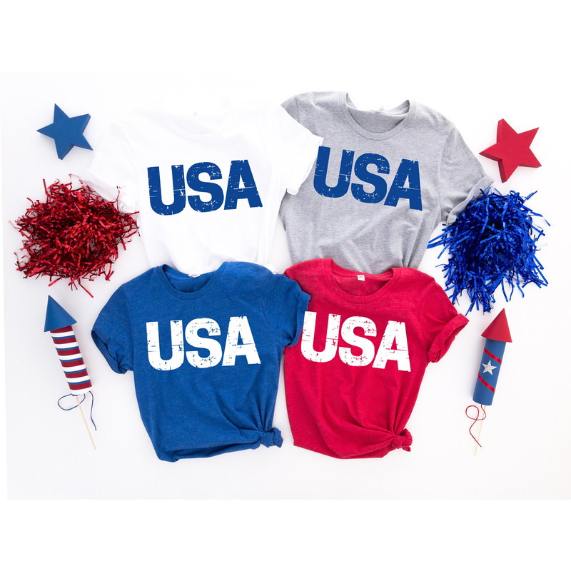 USA T-shirt, American Shirts, 4th of July Gifts, Fourth of July Apparel, 4th of July Outfits, USA Shirts, 4th of July Family Shirts - 3.jpg