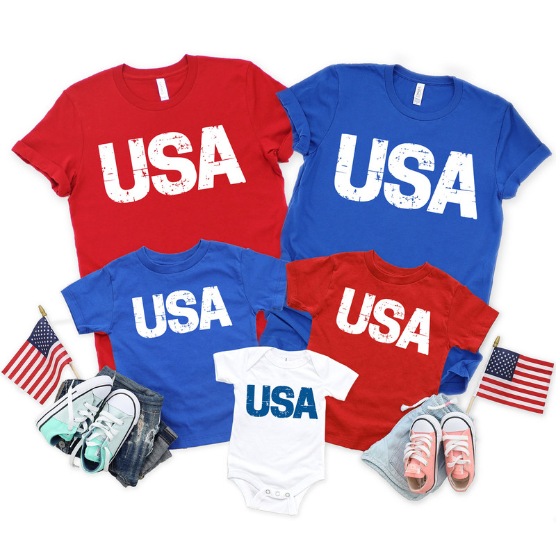 USA T-shirt, American Shirts, 4th of July Gifts, Fourth of July Apparel, 4th of July Outfits, USA Shirts, 4th of July Family Shirts - 4.jpg