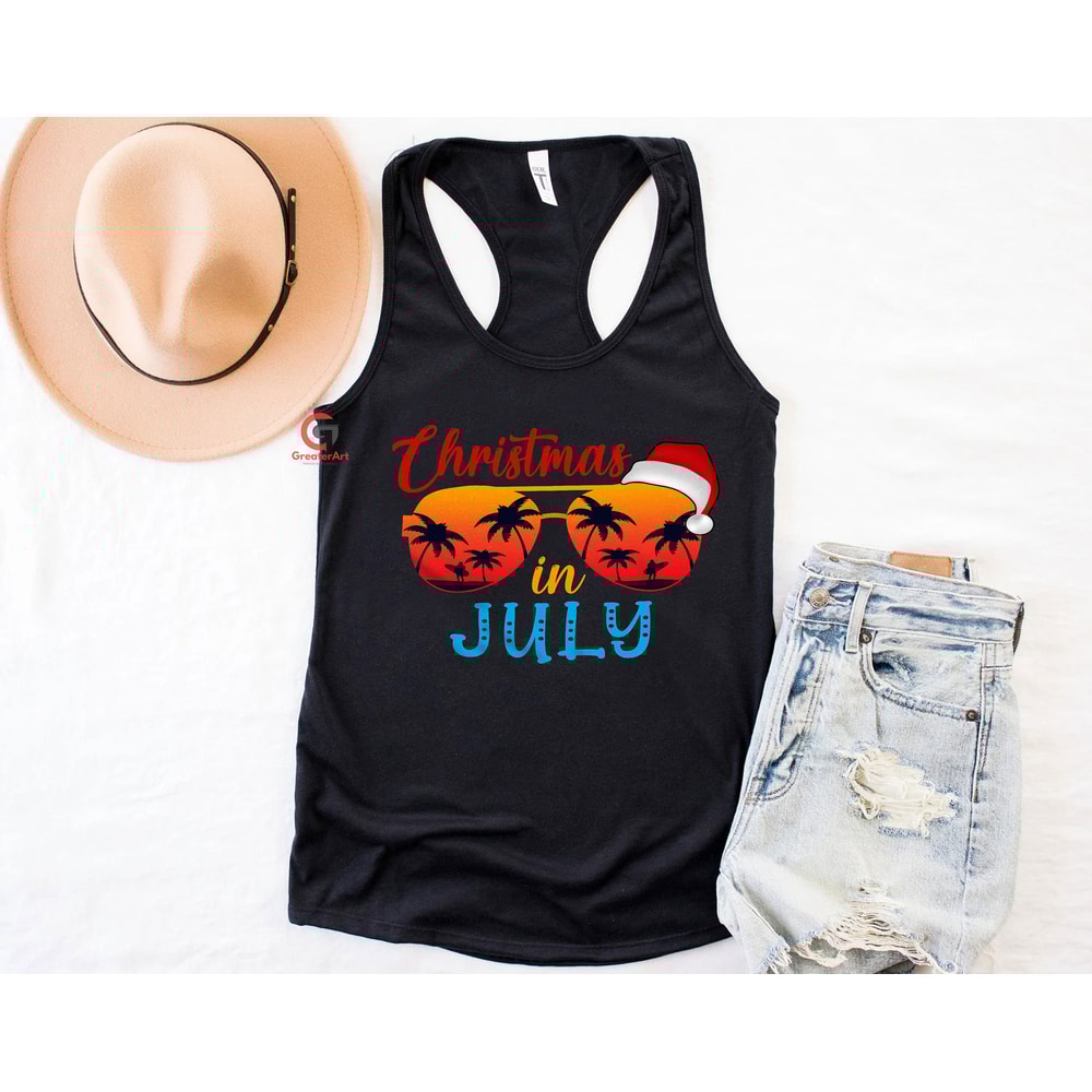 Beach Sunglasses Christmas in July Shirt, Summer Xmas Shirt Gift for Men Women Kids, Mele Kalikimaka Gift Tee, Gift for Him - 4.jpg