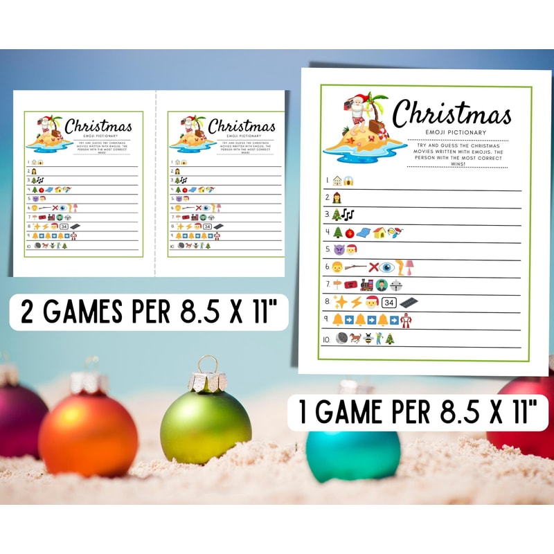 Christmas in July Movie Emoji Pictionary Printable Christmas Games Summer Party Game Christmas Emoji Quiz Christmas Family Games - 3.jpg