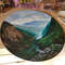 6 Original oil painting - Mountain Landscape, D 40cm..jpg
