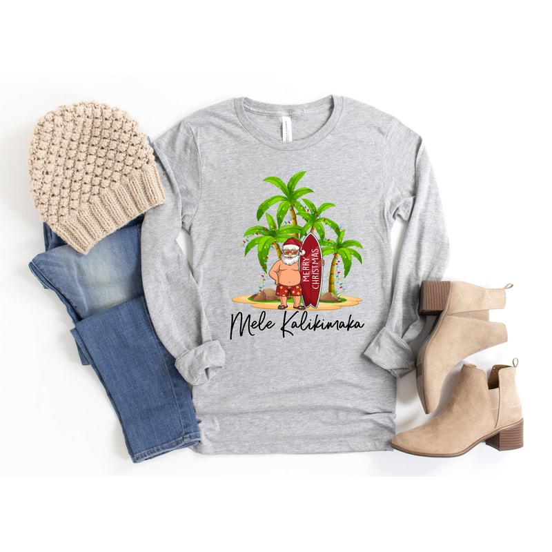 Hawaiian Christmas Family Shirt, Mele Kalikimaka Shirt, Hawaii Christmas, Christmas Beach Family Vacation Shirts, Christmas Palm Tree Shirt - 2.jpg