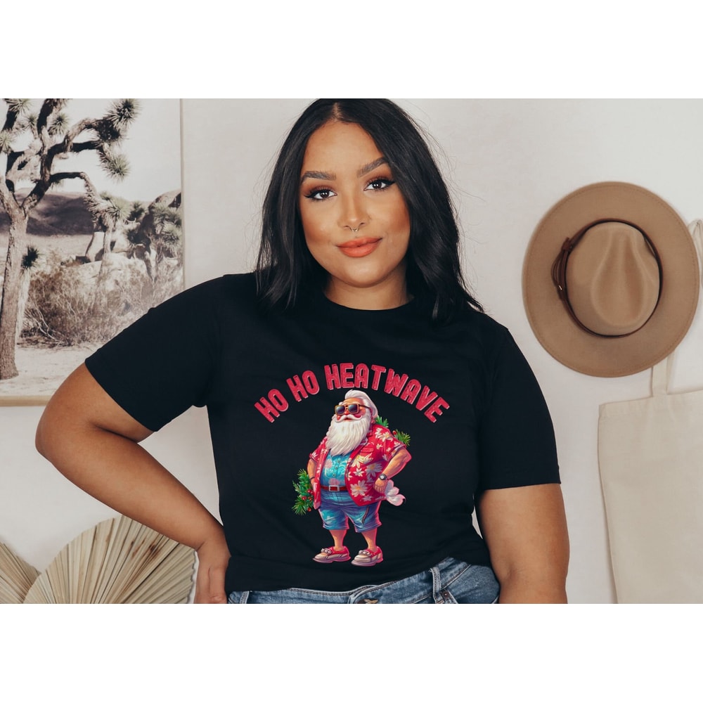 Ho Ho Christmas in July T-Shirt, Christmas Vacation Santa Shirt, Beach Christmas Tee, Gifts for Xmas in July, Summer Christmas T Shirts - 3.jpg