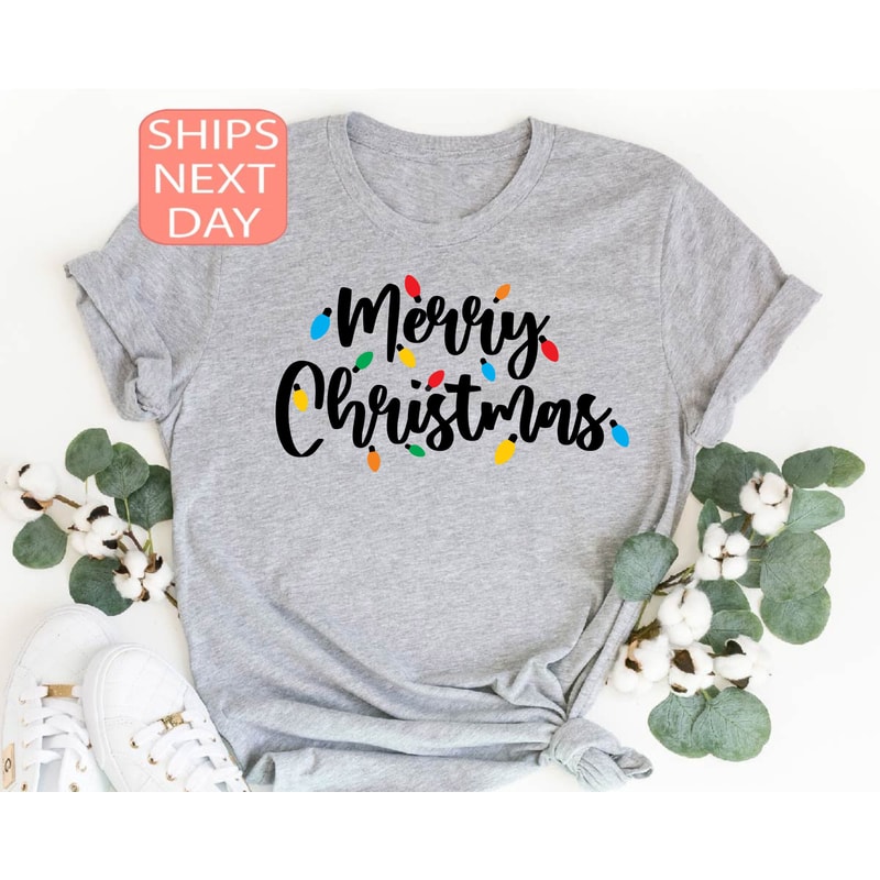 Merry Christmas Shirt, Christmas Lights Shirt, Christmas Lights T-Shirt, Christmas Shirt, Merry Christmas Shirt, Christmas Gift - 2.jpg