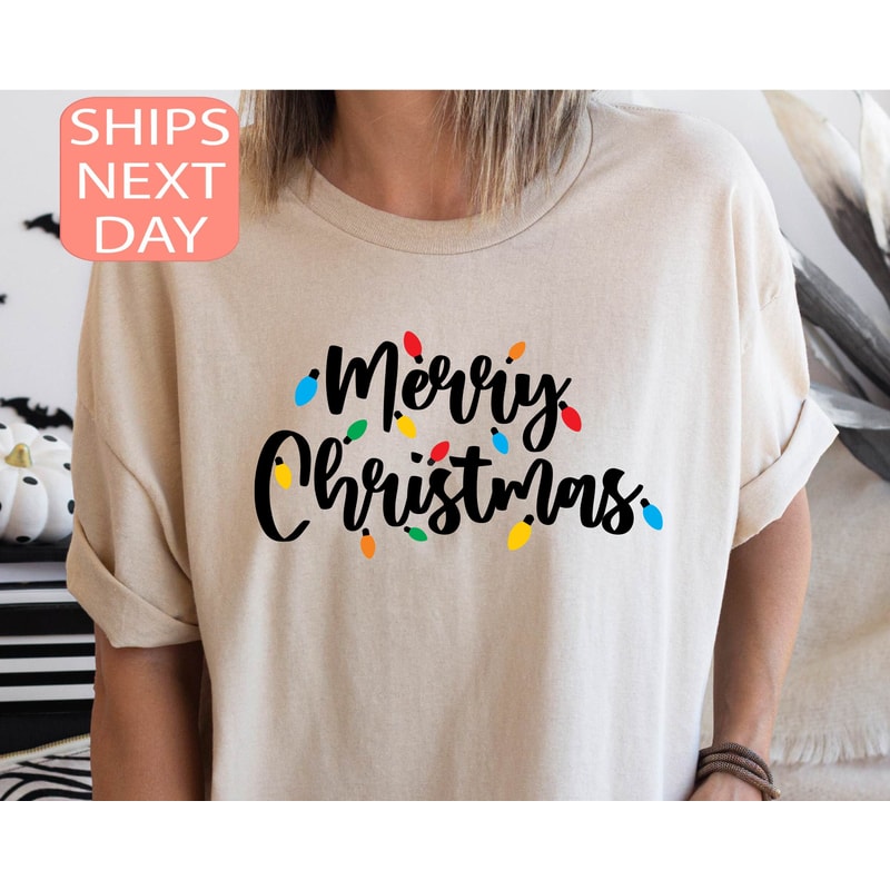Merry Christmas Shirt, Christmas Lights Shirt, Christmas Lights T-Shirt, Christmas Shirt, Merry Christmas Shirt, Christmas Gift - 4.jpg