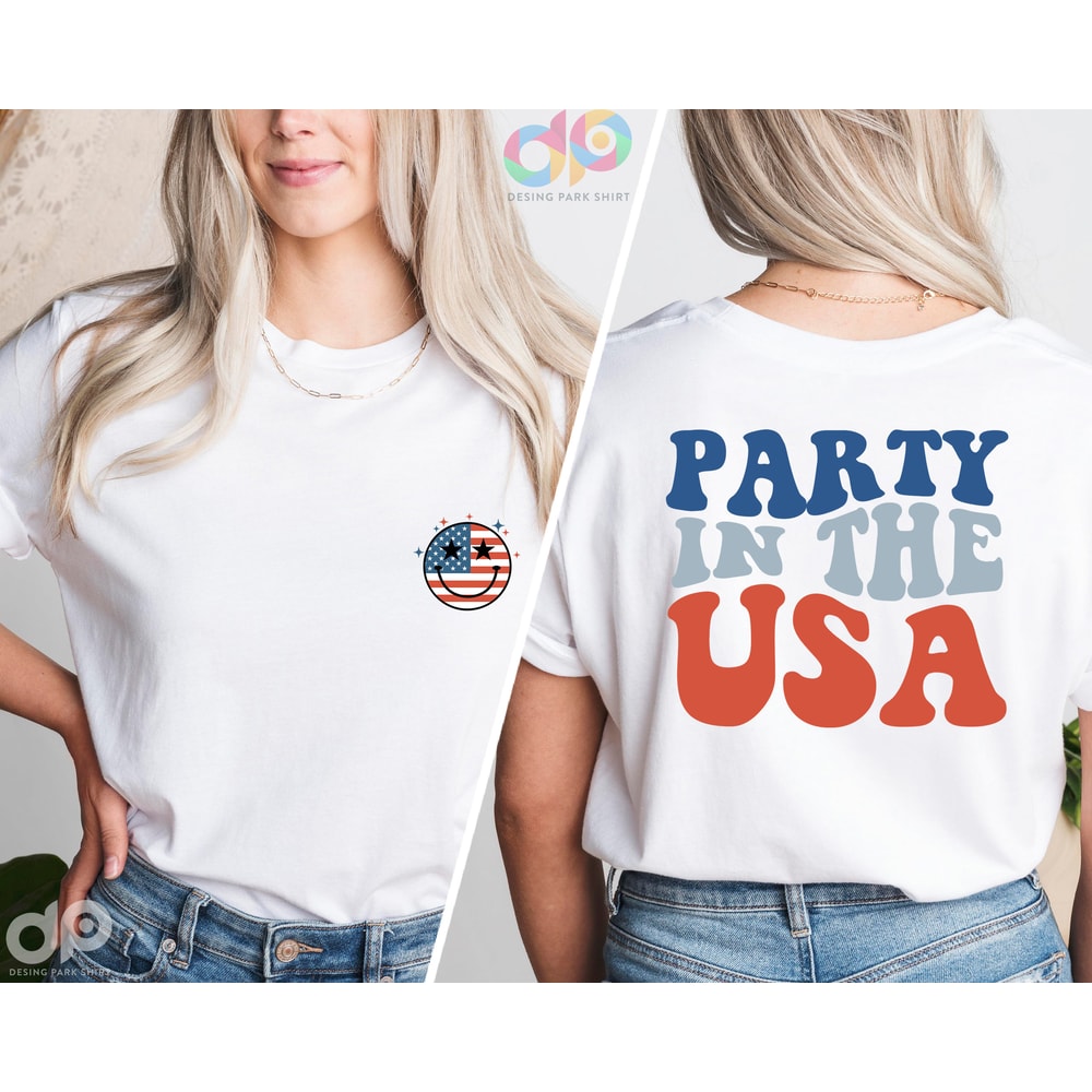 Party In The Usa Shirt, Vintage America Flag Shirt, 4th of July Shirt, Patriotic Shirt, Memorial Day Tee, Fourth of July, Independence Day - 1.jpg