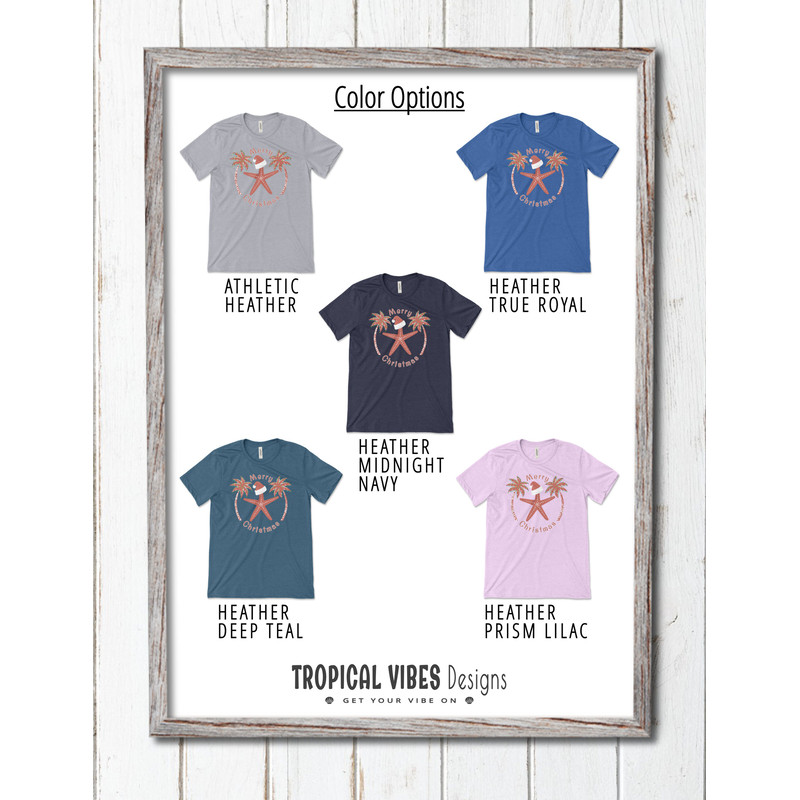 Merry Christmas - Santa Starfish Unisex T-Shirt, Christmas T-Shirt, Starfish T-Shirt, Tropical Christmas Shirt, Beach Christmas Shirt - 6.jpg